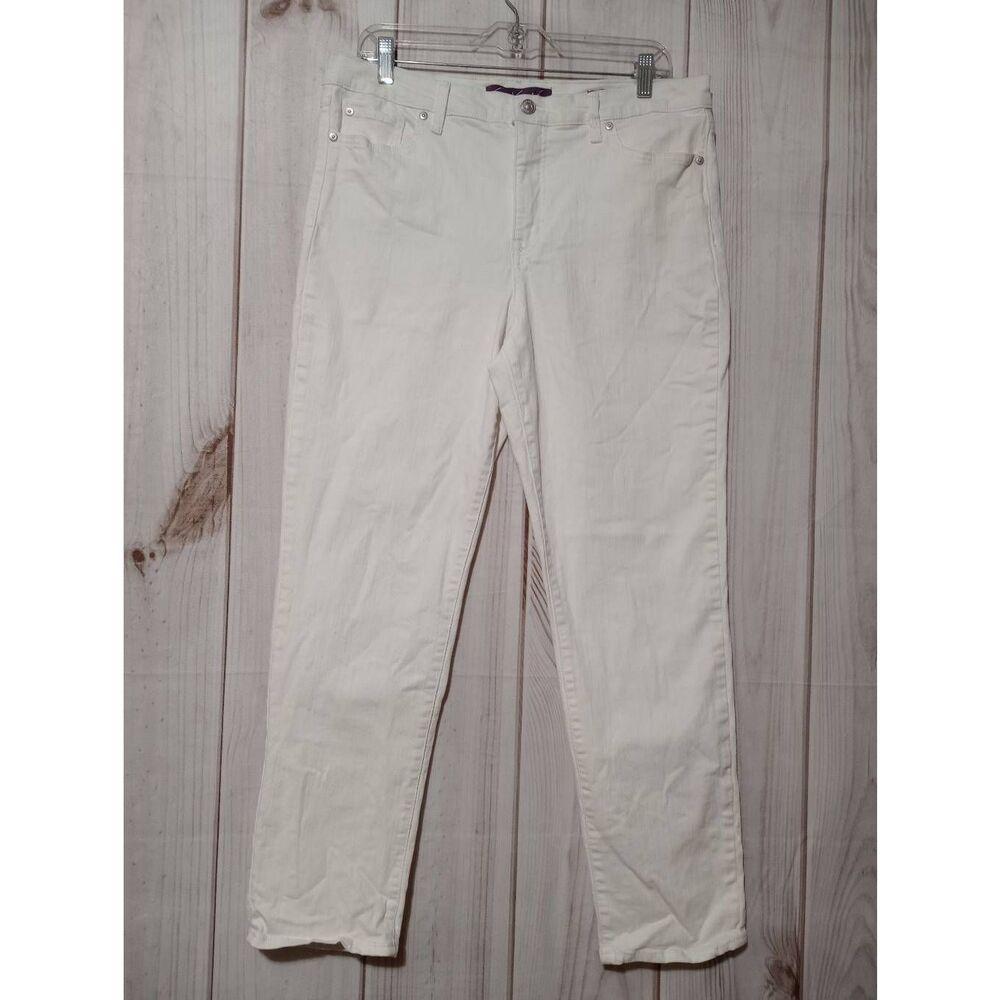 Gloria Vanderbilt Jeans Ladies 12 White‎ Boyfriend